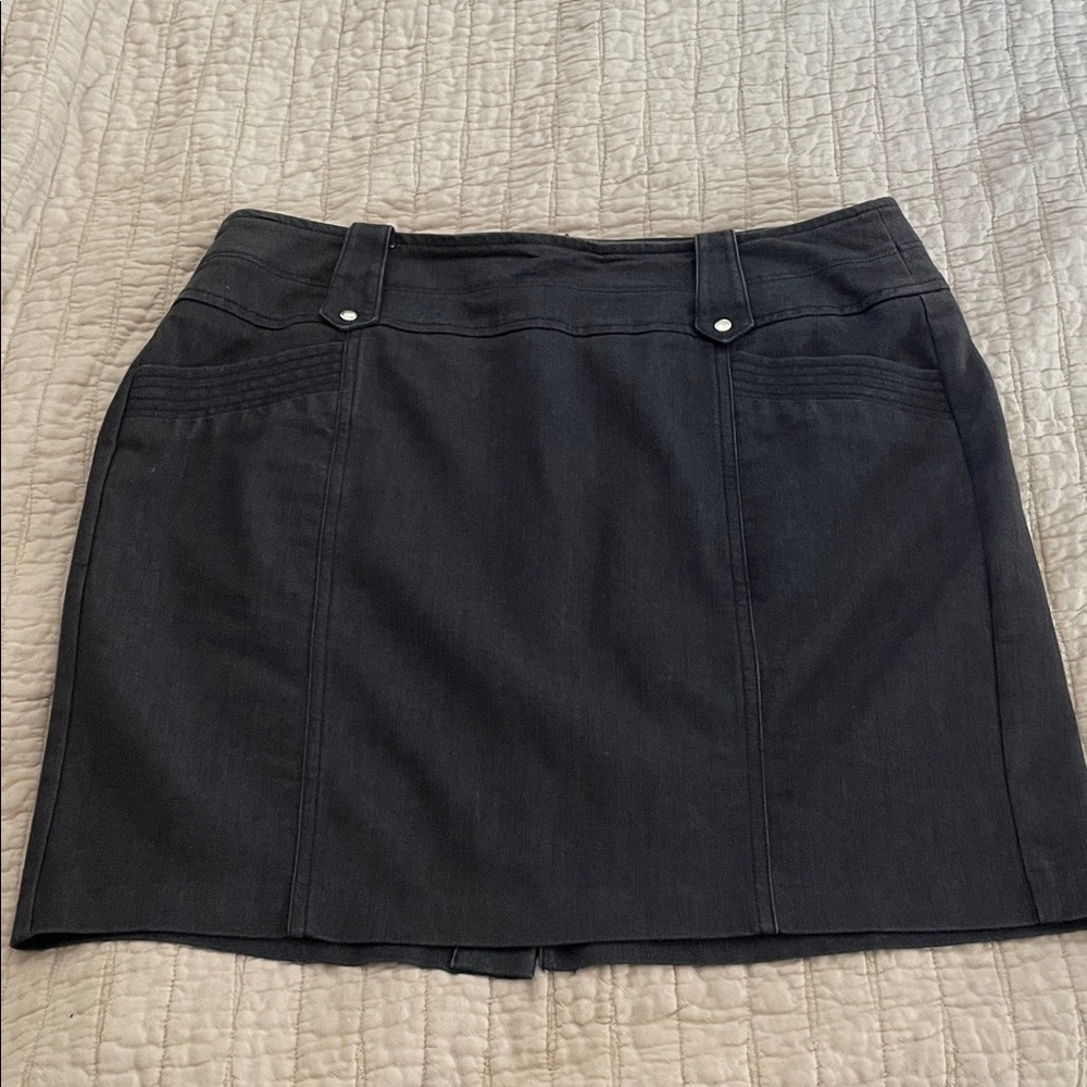 Classic Dark Denim Skirt
